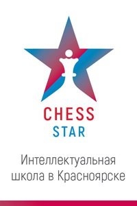 Логотип компании ChessStar, интеллектуальная школа шахмат, робототехники и логики