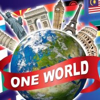 Логотип компании One World, центр иностранных языков